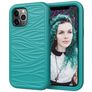 Mobigear Wave Coque iPhone 12 Pro Max Coque arrière Rigide Anti-Chocs - Turquoise