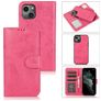 Mobigear Wallet Housse iPhone 15 Etui avec Coque Détachable Porte-Monnaie - Rose