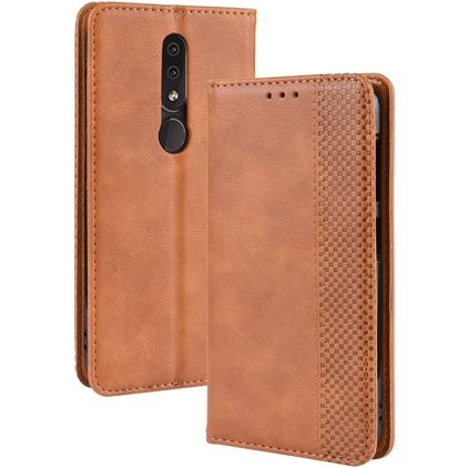 Mobigear Sensation Housse Nokia 4.2 Etui Porte-Monnaie - Cognac