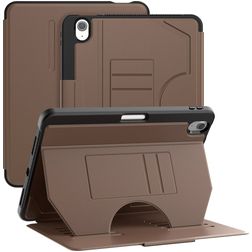 Mobigear Magnetic Folio Coque iPad Air 11 Pouces (2024) Etui + Porte-crayon - Marron