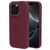 Mobiparts Coque iPhone 16 Pro Coque arrière en Silicone - Plum Red