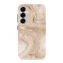 MIO Coque Samsung Galaxy S25 MagSafe Coque arrière Rigide - Gold Marble