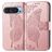 Mobigear Butterfly Google Pixel 9 Étui Portefeuille - Rose doré