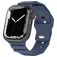 Mobigear Sport Armor Bracelet Silicone Apple Watch Fermeture à clou et passant - 49/46/45/44 mm - Bleu