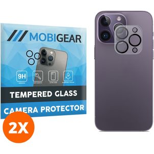 Mobigear iPhone 14 Pro Max Verre trempé Protection Caméra - Compatible Coque (Lot de 2)
