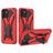 Mobigear Armor Stand Coque Samsung Galaxy A03 Coque arrière Rigide Anti-Chocs avec Support Amovible - Rouge