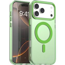 Mobigear Shockproof Coque iPhone 17 Pro MagSafe Coque arrière Rigide - Vert