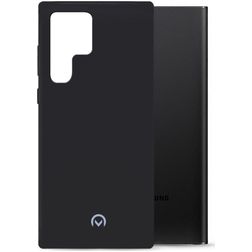 Mobilize Rubber Gelly Coque Samsung Galaxy S22 Ultra Coque arrière en TPU Souple - Matt Black