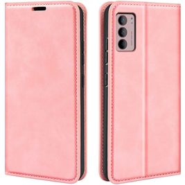 Mobigear Retro Slim Housse Motorola Moto G42 Etui Porte-Monnaie - Rose