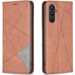Mobigear Rhombus Slim Samsung Galaxy A24 Étui - Marron