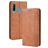 Mobigear Sensation Housse Huawei P Smart Plus (2019) Etui Porte-Monnaie - Cognac