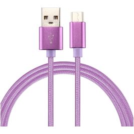 Mobigear Nylon - Câble USB-A vers USB-C 2 mètres - Violet Mobigear Nylon - Câble USB-A vers USB-C 2 mètres - Violet