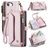 CaseMe C36 Housse iPhone 16e Etui Porte-Monnaie - Rose