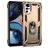 Mobigear Armor Ring Motorola Moto G22 Plastique rigide Coque arrière Antichoc avec bague de maintien - Or