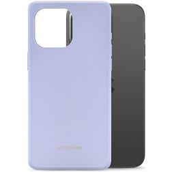 Mobilize Rubber Gelly Coque iPhone 15 Pro Max Coque arrière en TPU Souple - Pastel Purple