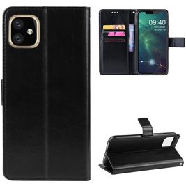 Mobigear Wallet Housse iPhone 11 Etui Porte-Monnaie - Noir