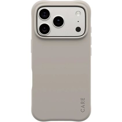 CARE by PanzerGlass Fashionable iPhone 17 Pro Silicone MagSafe Coque arrière - Vanilla