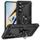 Mobigear Armor ring Samsung Galaxy S26 Plastique rigide Coque arrière Antichoc avec bague de maintien - Noir