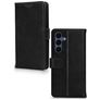 Mobilize Wallet Housse Samsung Galaxy S26 FE Etui en Cuir Véritable Porte-Monnaie - Noir