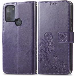 Mobigear Clover Housse Motorola Moto G50 Etui Porte-Monnaie - Violet