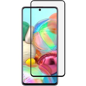 Mobigear Premium Samsung Galaxy A71 Verre trempé Protection d'écran - Compatible Coque - Noir
