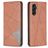 Mobigear Rhombus Slim Housse Samsung Galaxy A56 Etui - Marron