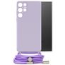 Mobilize Lanyard Gelly Samsung Galaxy S22 Ultra Coque avec cordon en TPU Souple - Pastel Purple