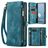 CaseMe 008 Housse Google Pixel 9a Etui avec Coque Détachable Porte-Monnaie - Bleu