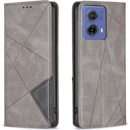 Mobigear Rhombus Slim Housse Motorola Moto G85 Etui - Gris