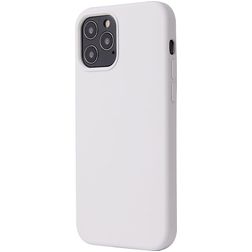 Mobigear Rubber Touch Coque iPhone 12 Pro Coque arrière en Silicone - Blanc