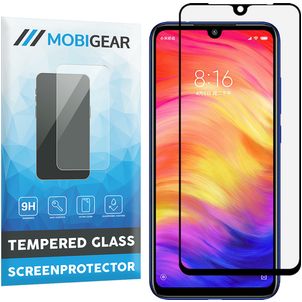 Mobigear Premium Xiaomi Redmi Note 7 Verre trempé Protection d'écran - Compatible Coque - Noir