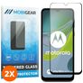 Mobigear Premium Motorola Moto E13 Verre trempé Protection d'écran - Compatible Coque - Noir (Lot de 2)