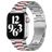 Mobigear Antwerp Bracelet Acier Apple Watch Fermeture boucle déployante - 49/46/45/44 mm - Rose / Argent