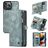 Caseme 008 Housse iPhone 13 Pro Max Etui avec Coque Détachable Porte-Monnaie - Bleu