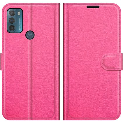 Mobigear Classic Housse Motorola Moto G50 Etui Porte-Monnaie - Magenta