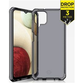 ITSkins SpectrumClear Coque Samsung Galaxy M12 Coque arrière en TPU Souple Anti-Chocs - Smoke