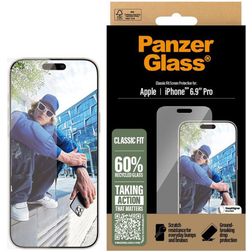 PanzerGlass Classic Fit iPhone 16 Pro Max Verre trempé Protection d'écran - Compatible Coque