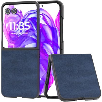 Mobigear Excellent Coque Motorola Razr 50 Ultra Coque arrière Rigide - Bleu