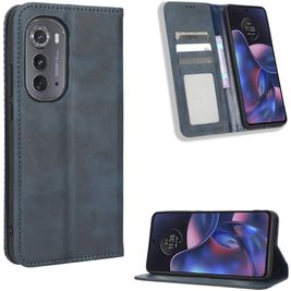 Mobigear Sensation Housse Motorola Edge (2022) Etui Porte-Monnaie - Bleu