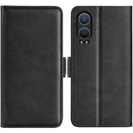 Mobigear Slim Magnet Housse OnePlus Nord CE 4 Lite Etui Porte-Monnaie - Noir