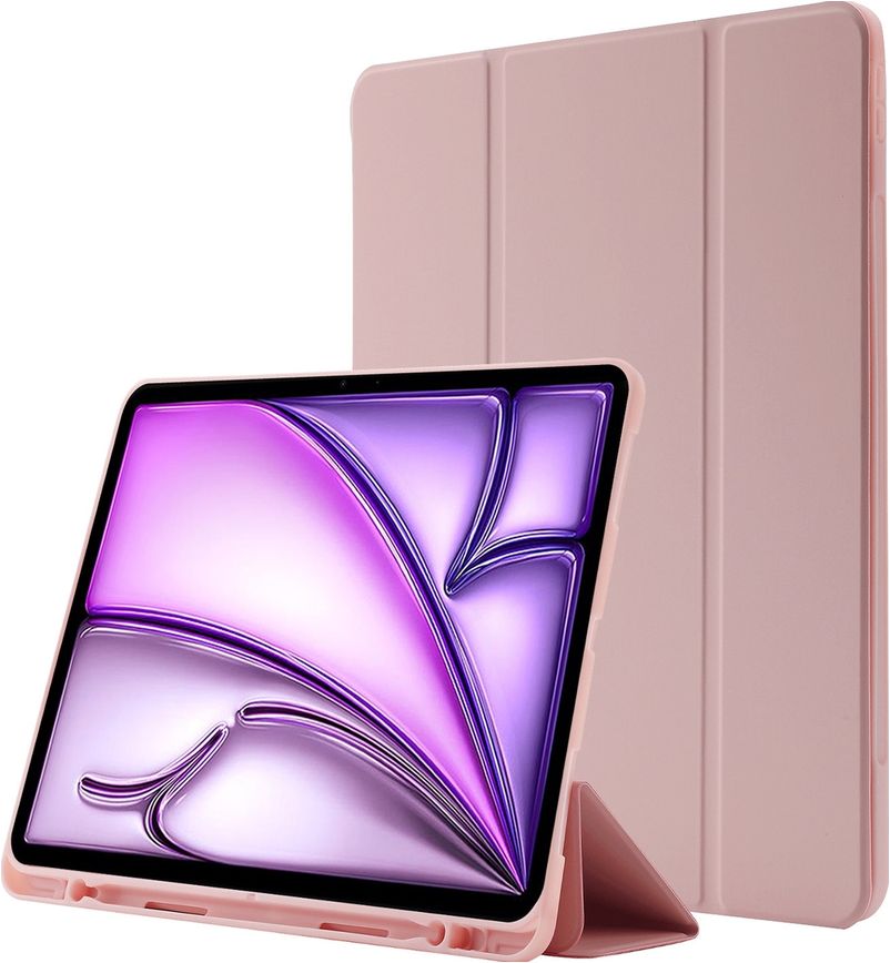 Coque Trifoliée Pour IPad Pro 13" M4 2024 - Motif Léopard, PU - Neuf