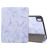 Mobigear Tri-Fold Marble Coque iPad Air 11 Pouces (2025) Etui + Porte-crayon - Violet