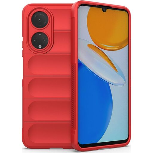 Mobigear Bumpy Coque HONOR X7 Coque arrière en TPU Souple - Rouge