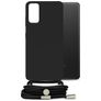 Mobilize Lanyard Gelly Samsung Galaxy A32 4G Coque avec cordon en TPU Souple - Noir