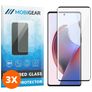 Mobigear Premium Motorola Edge 30 Ultra Verre trempé Protection d'écran - Compatible Coque - Noir (Lot de 3)
