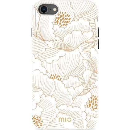 MIO Coque iPhone SE (2020) MagSafe Coque arrière Rigide - White Roses