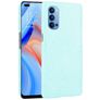 Mobigear Croco Coque OPPO Reno 4 Coque arrière Rigide - Turquoise