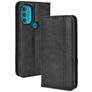 Mobigear Sensation Housse Motorola Moto G71 5G Etui Porte-Monnaie - Noir