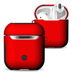 Mobigear Frosted Coque Apple AirPods 1 Coque Rigide - Rouge