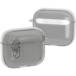 Mobigear Crystal Clip Coque Apple AirPods 4 Coque Rigide - Gris